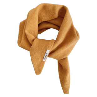 针织三角巾羊毛小围巾女2025秋冬纯色新款护颈保暖百搭小披肩