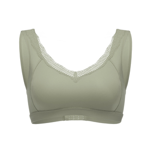 身态至纯系列隐形无痕内衣无钢圈大胸显小V领小胸聚拢收副乳文胸