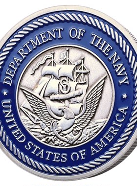 美国海军骷髅纪念章硬币礼品