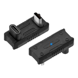 尚优琦TYPE-C公对母全功能20G转接头高速U型弯头适用switch华硕ROG ALLY掌机Steam Deck手机笔记本电脑转换器