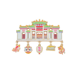 佛山祖庙挂坠冰箱贴中国风城市地标旅游文创纪念品广东特色伴手礼