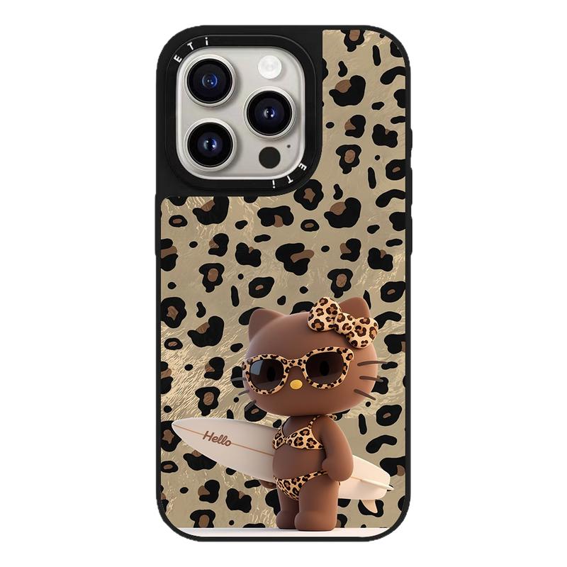 CASETiFiY联名HelloKitty豹纹KT猫比基尼适用苹果iPhone16pro/17ProMax/15手机壳14卡通13超好看华强北平替女