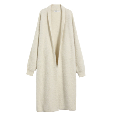 温柔垂感貂毛简约大气风厚实外套