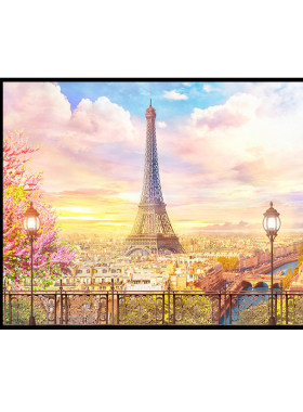 5d风景钻石画埃菲尔铁塔客厅卧室