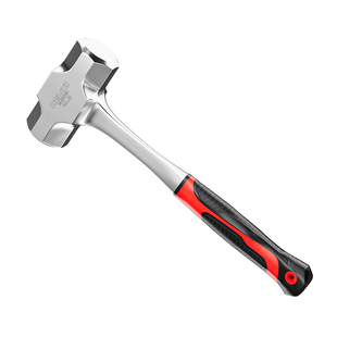 德力西大锤软把重型八角锤铁锤大号橡胶柄砸墙神器石工锤大全手锤