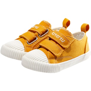 卡特兔女宝宝学步鞋软底春秋新款小童帆布鞋饼干鞋男宝宝婴儿鞋