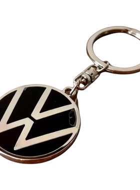 大众汽车珐琅钥匙扣 经典VWlogo 车友信仰礼品 创意汽车钥匙挂件