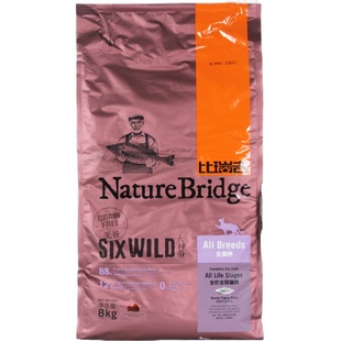 比瑞吉无谷天然六种鱼幼猫粮8kg成猫粮全期比偶加菲猫主粮16斤