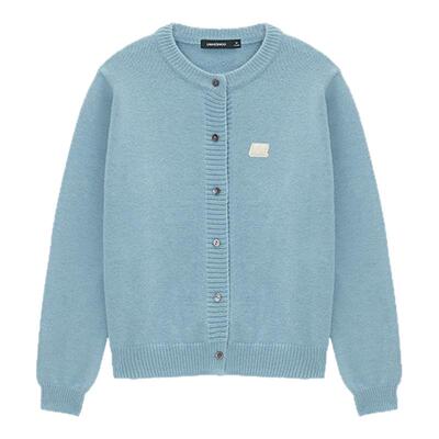 UNVESNO混纺仿羊驼绒开衫毛衣