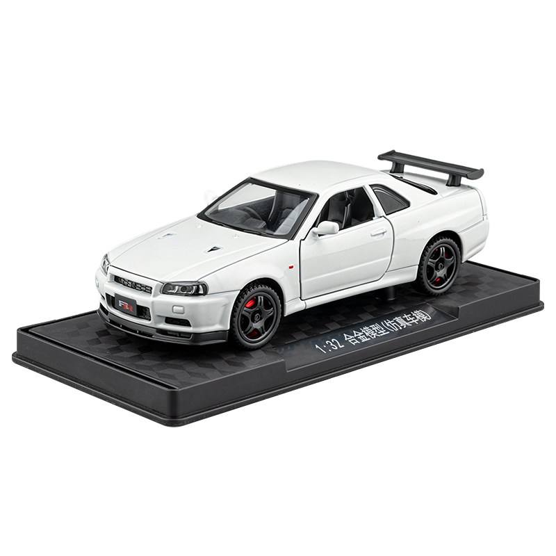 132日产战神GTRR34合金玩具摆件