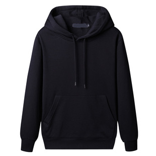 春秋纯色卫衣加绒加厚男女日系简约百搭情侣韩版潮流学生班服外套