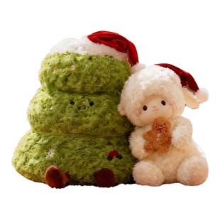 圣诞树玩偶情侣款小熊毛绒玩具小羊公仔抱枕娃娃男女圣诞节小礼物