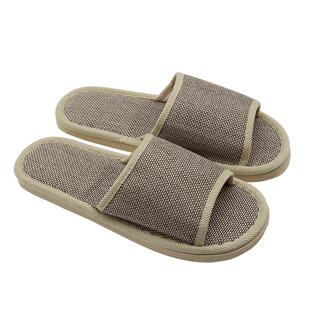 五星级酒店一次性拖鞋亚麻透气夏季可洗澡便携防滑民宿专用可定制