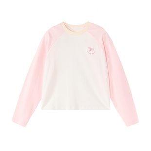 【抗菌】笛莎官方旗舰童装女童长袖t恤春装新款女孩儿童纯棉上衣t