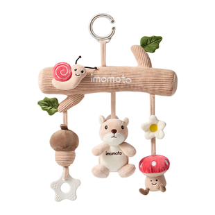 婴儿车玩具推车上挂件音乐拉铃车载悬挂式床铃新生儿宝宝安抚摇铃