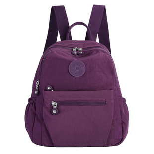 小号尼龙双肩包女式时尚多口袋青年日常休闲牛津背包拉链夹层暗袋