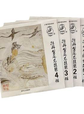 敦煌牌牡丹型钢丝琵琶弦全套