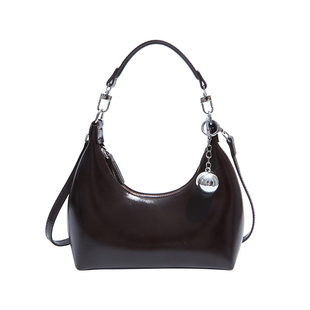 腋下包包女式2025新款潮秋冬轻奢小众高级感单肩包复古斜挎新月包