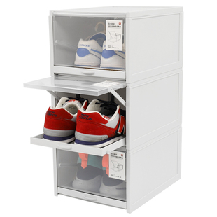 拼装窄小鞋柜单个海兴抽屉推拉装鞋子收纳盒防尘不占空间硬式鞋盒