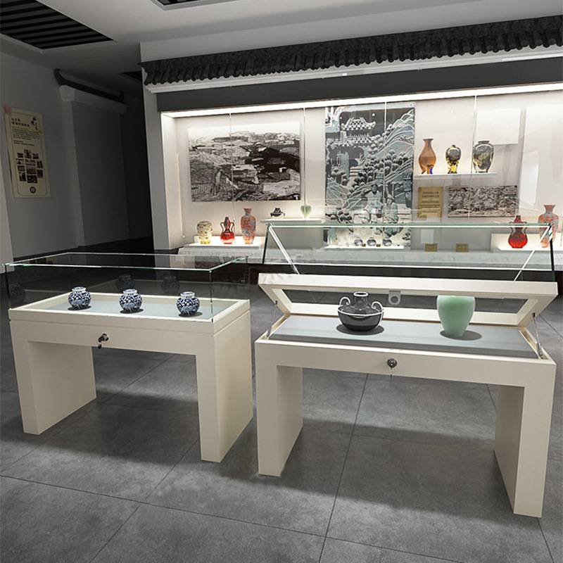 博物馆文物展示柜台字画古玩玉器玻璃展柜样品产品工艺品陈列柜台