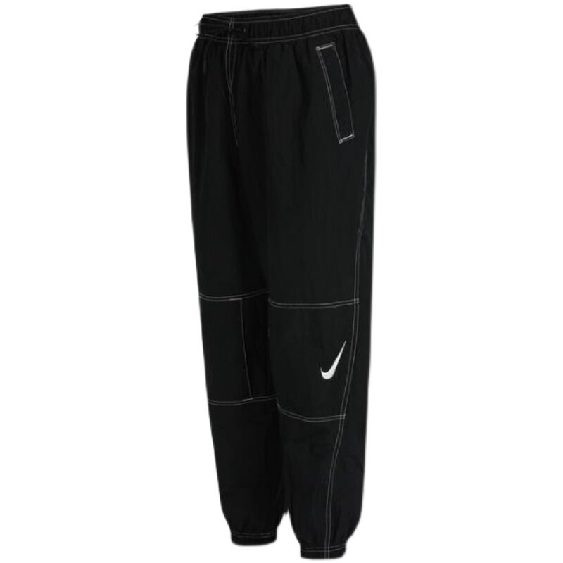 Nike耐克女子长裤2021秋经典大勾子LOGO梭织速干运动裤DD5573-010