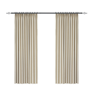 日式棉麻窗帘遮光2025新款绍兴柯桥卧室防晒挂钩式奶茶色窗帘布全