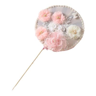 长柄古风飘带团扇仙气丝带扇