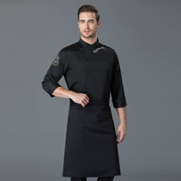 Черный фартук, лонгслив подходит для мужчин и женщин