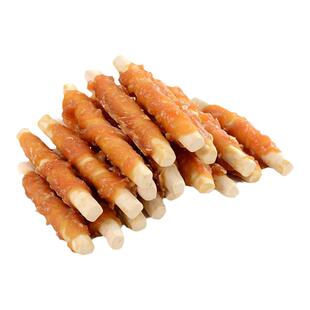 宠物狗狗零食鸡肉绕钙奶棒340g泰迪金毛中小型犬咬胶磨牙棒洁齿骨