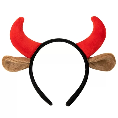 牛角卡通公仔动物节日装扮发箍