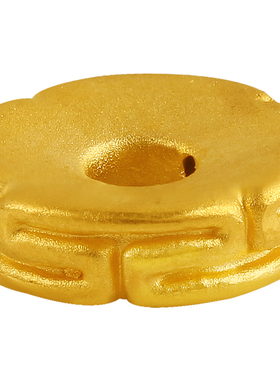 黄金回纹隔片足金999手串3D硬金配珠文玩配饰男女新款花纹隔珠