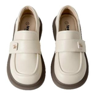 天美意儿童皮鞋女童单鞋春秋2025新款小女孩公主鞋女宝软底乐福鞋