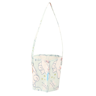 新款可爱卡通奶茶手摇杯套布丁玉桂狗美乐蒂环保饮料手提打包袋子