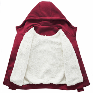 纯棉女士加厚保暖卫衣开衫外套秋冬2026新款休闲加绒宽松上衣女款