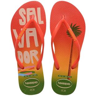 Havaianas哈唯纳Slim Postcard巴西印花人字拖外穿女士夏天凉拖鞋
