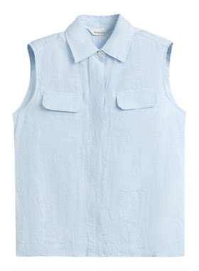 GANT/甘特源野衬衫亚麻无袖衬衣