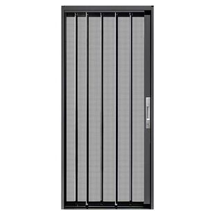 金刚网折叠纱门防蚊防猫狗鼠带锁防盗隐形伸缩推拉式铝合金纱窗门