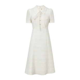 朗姿/MOJO AVENUE莫佐优雅鱼尾法式连衣裙女夏2025新款时尚轻奢高