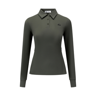 秋冬高尔夫球服装女polo衫长袖上衣收腰修身外套裤子显瘦运动套装