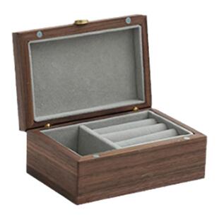 东意北美黑胡桃木天珠收纳盒整理盒子首饰盒木质多分格便携收藏盒