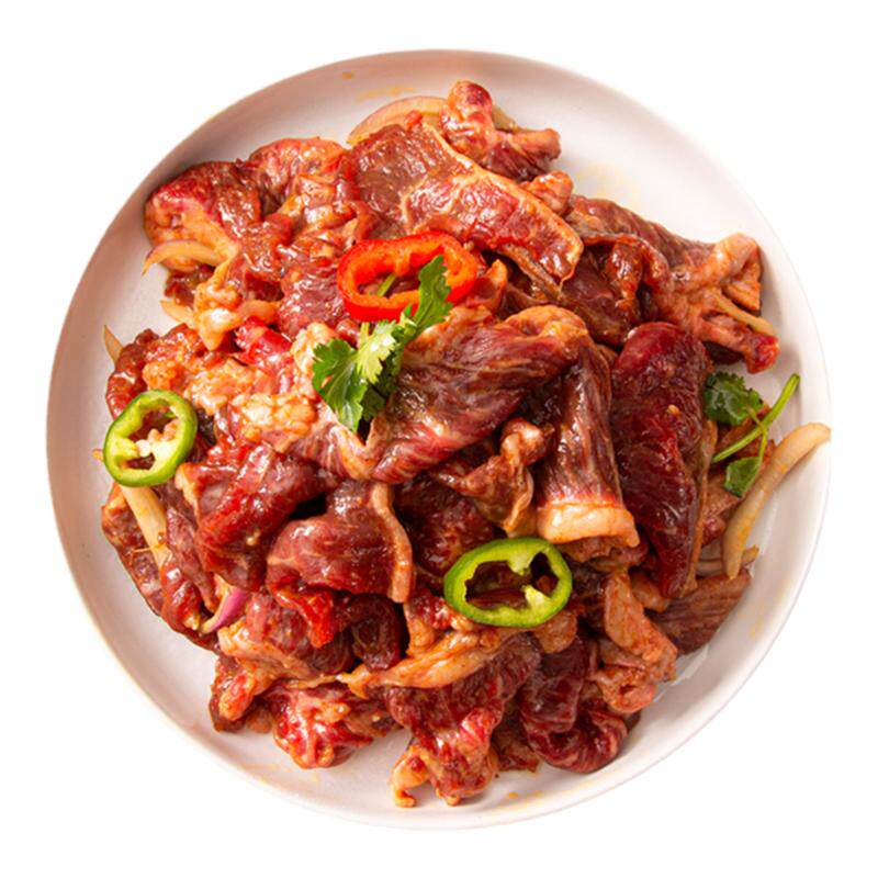 齐齐哈尔烤肉东北家庭拌肉韩式烧烤店食材户外新鲜牛肉半成品套餐