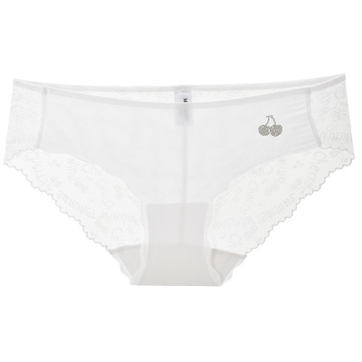 3件99|商场同款MYBODY新款女内裤莫代尔樱桃提花花边蕾丝三角裤
