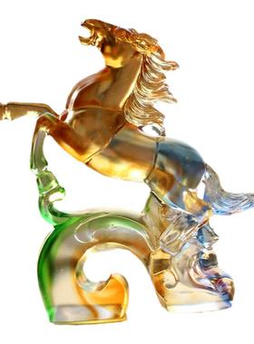 琉璃乔迁之喜台湾工艺品送领导