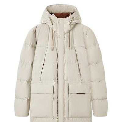 九牧王冬季男士御寒鸭绒羽绒服男款中长款厚派克服外套保暖上衣