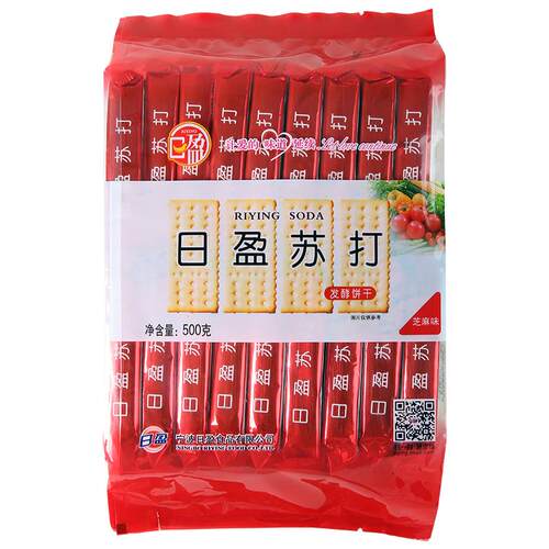 日盈无蔗糖500g休闲苏打饼干糖尿人胃酸海苔鲜葱芝麻味碱酥性零食