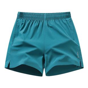 夏季冰丝弹力速干运动短裤男休闲透气健身训练三分裤女款宽松大码