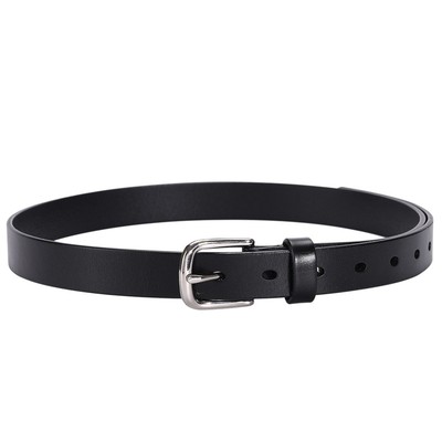 时尚女士真皮材质合金针扣显瘦