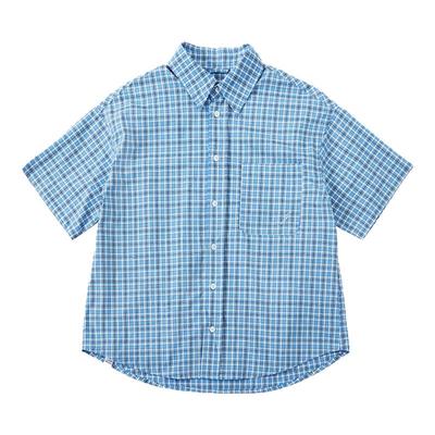 GOODLIVEABLEBoxy格纹短袖衬衫