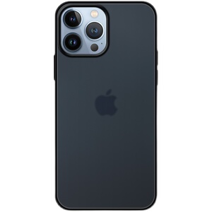 适用iPhone15苹果14ProMax手机壳13硅胶磨砂硬壳透黑