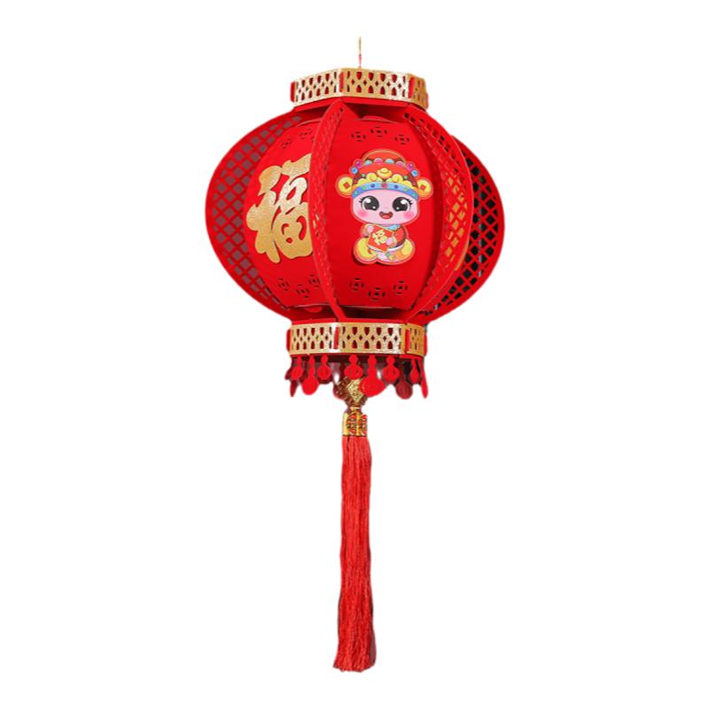 新款中秋國慶節(jié)日裝飾燈籠掛飾場景氛圍布置手工diy材料包宮燈
